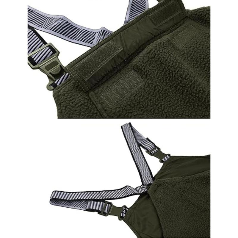 Liftora Fleece Lined Sleeveless Overalls with Adjustable Straps